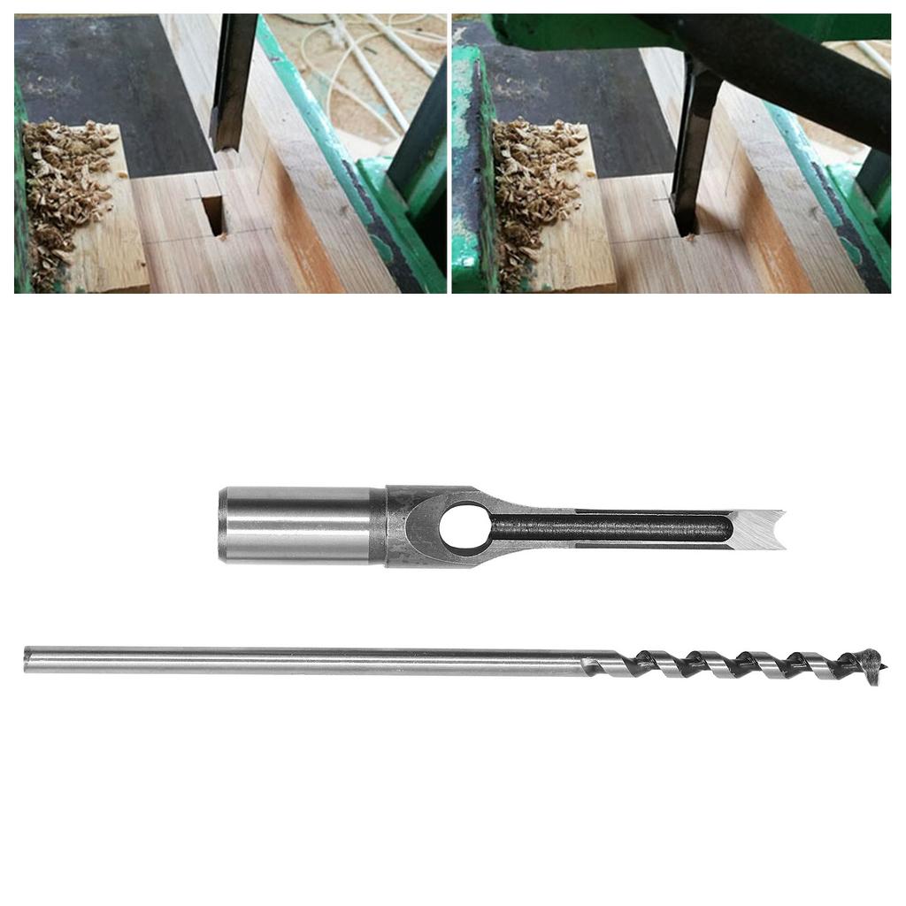 Hole Mortiser Drill Bit Alloy Steel Mortising Chisel Woodworking Power Tool