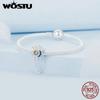 WOSTU 925 Sterling Silver Openable Heart-shaped Balloon Charms Forever Love Pendant Fit Original Bracelet for Valentine's Gift