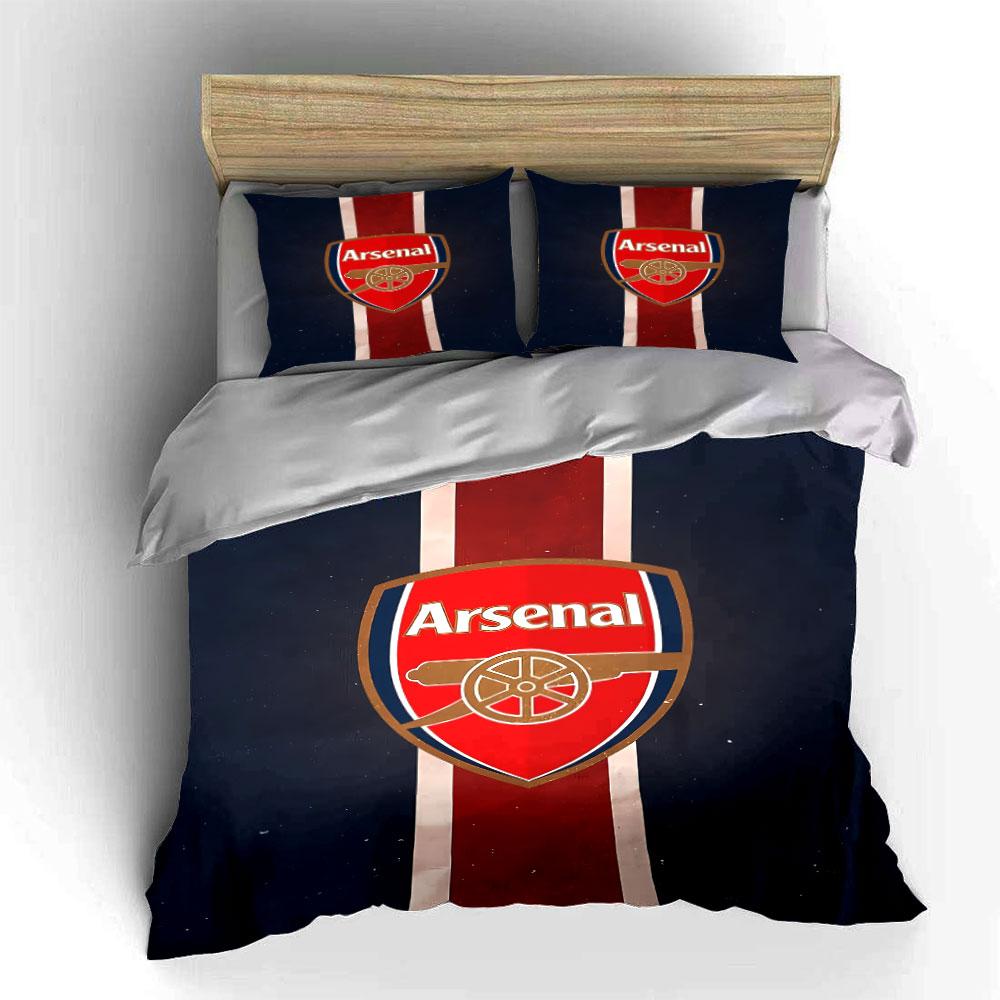 Arsenal Logo Bedding Set Bedding Duvet Cover Set Duvet Cover Pillowcases (1 * Duvet Cover 2 * Pillowcases, Without Duvet Insert)