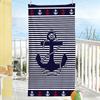 Nautical Anchor Nautical Style Towel Quick Drying Beach Towels Are Suitable For Swimming Pools Camping Yoga And The Gym
