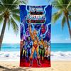 1Pc Heman Masters Universe Adventure Beach Towel, Quick Dry, Multi-Use for Beach Pool Gym Yoga Home Travel, Christmas, Halloween, Xmas Gift M928509