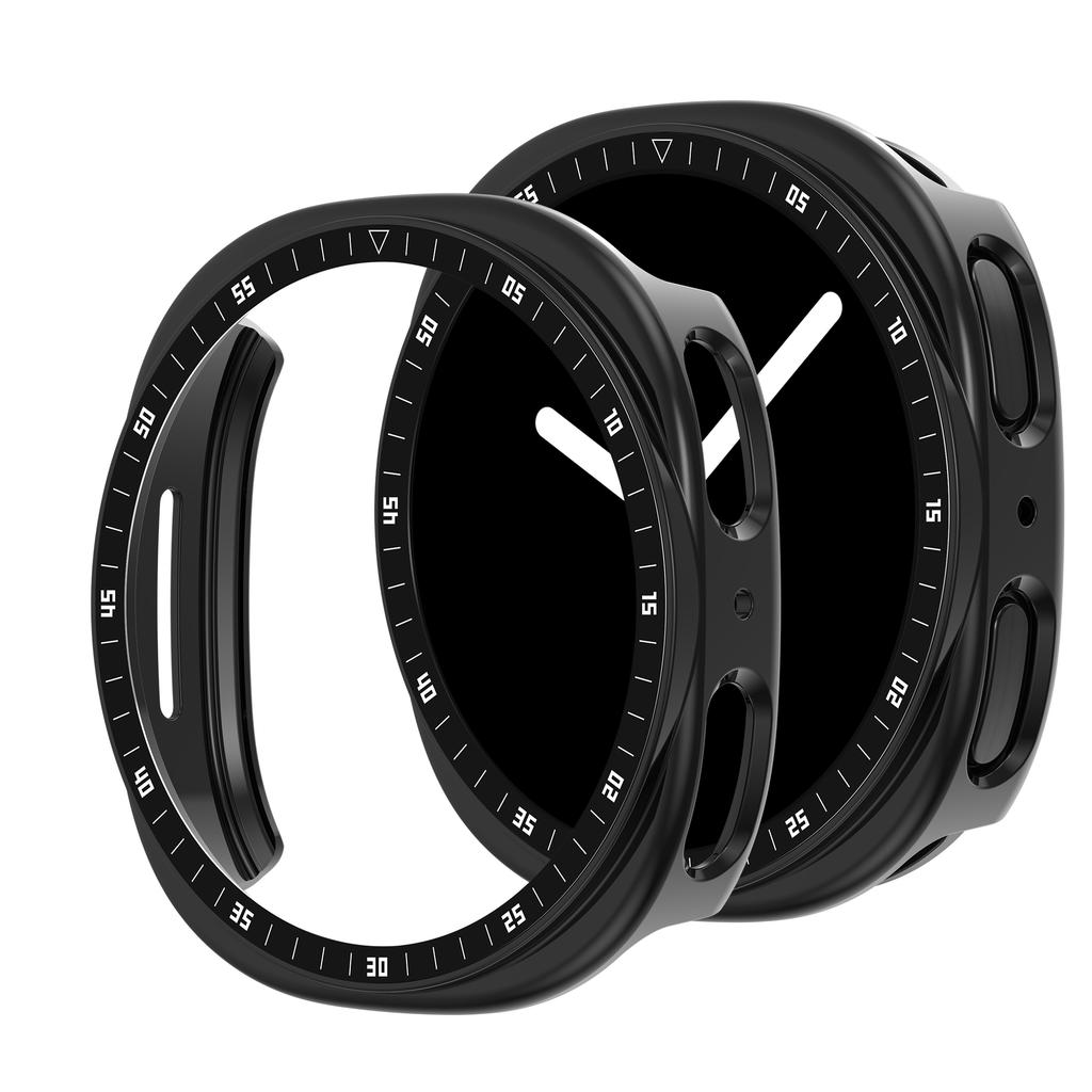 Metal scale+PC Case For Samsung galaxy watch 8 44mm 40mm Accessories Hollow Protective Bumper shell For galaxy watch 8 cover 44