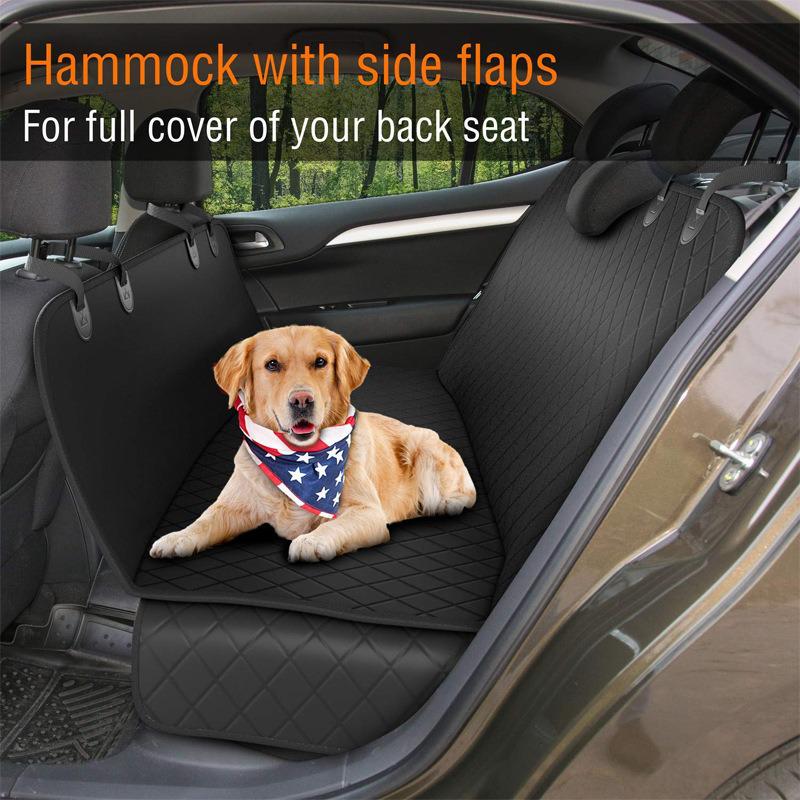 Car Rear Seat Hammock Dog Mat: Dirt & Scratch-Proof Pet Cover 137x147cm