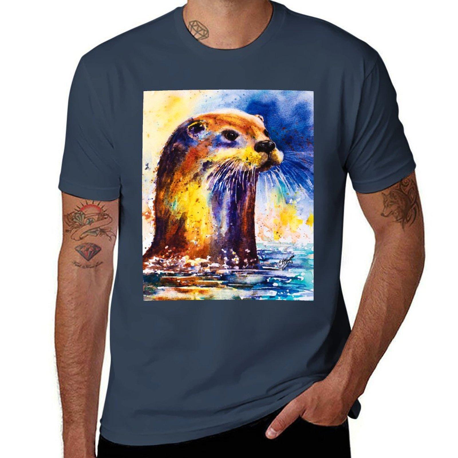 Ottie Otter Tshirt Mechanic Work Tee Shirt S