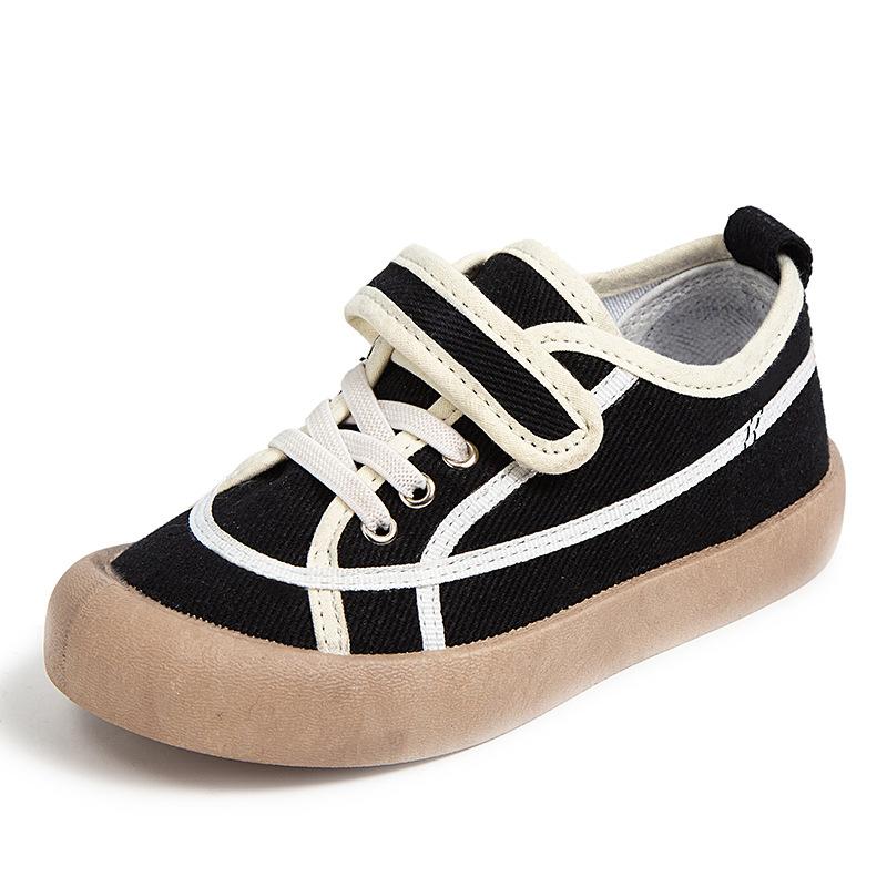 Childrens Canvas Shoes Kindergarten Baby Soft Toddler Girls Leopard Breathable Casual Shoes Boys Comfortable Sneaker White Shoes