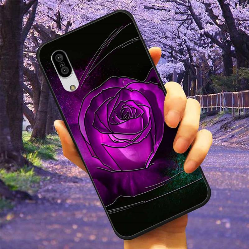For Sharp Aquos Sense3 Case 3D Flower Relief Silicone Soft Emboss Cover For Sharp Aquos Sense 3 Lite Sense6 6 Luxury Cartoon