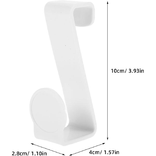 3pcs Potty Hook Toilet Tank Hooks Potty Ring Hook Bathroom Wall Hangers Plastic Hanging Hook Punch Cabinet Hook for Hanging Training