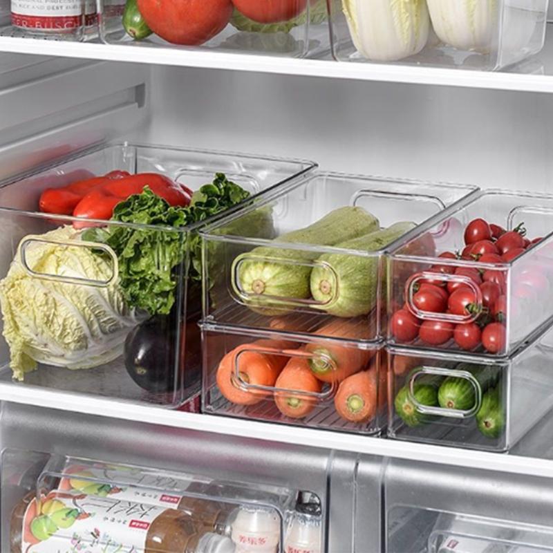 Luftdichte Küchenorganizer Kühlschrank-Aufbewahrungsbox Maximiert den Platz Lebensmittelecht Stabiler Kunststoffbehälter
