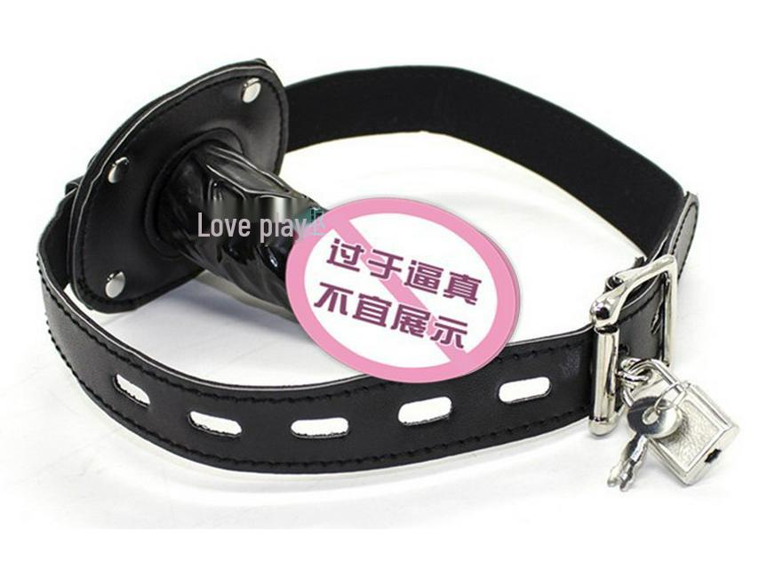SM Female Slave Training Toy: Forced Mouth Gag for Couples, Flirting & Restraint