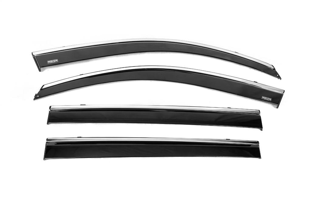 

Windshields with chrome (4 pcs, Niken) for Toyota Highlander 2008-2013
