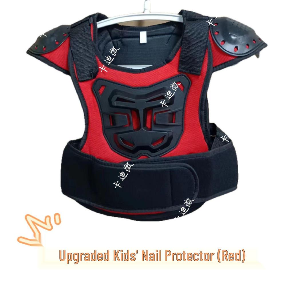 Kids' Motorcycle Balance Bike Armor Set: Knee, Elbow, Chest & Back Protectors.