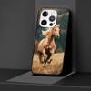 Horse Case for Apple iPhone 14 11 7 SE 2020 8 X XS 13 12 Mini XR 15 Pro Max Silicone Black Soft Phone Cover