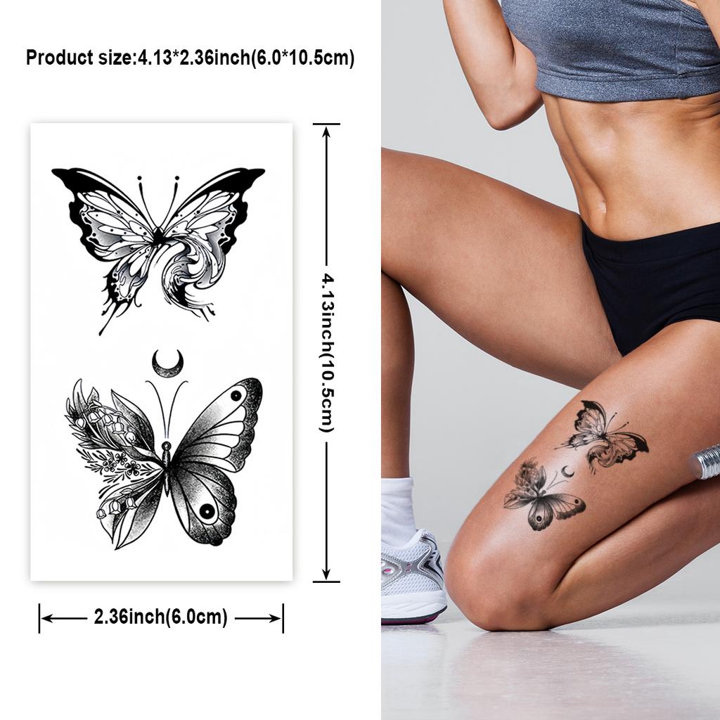 60 Sheets Temporary Tattoo Stickers, Durable Designs for Body Art, Easy To Apply and Remove, Waterproof Temporary Tattoos