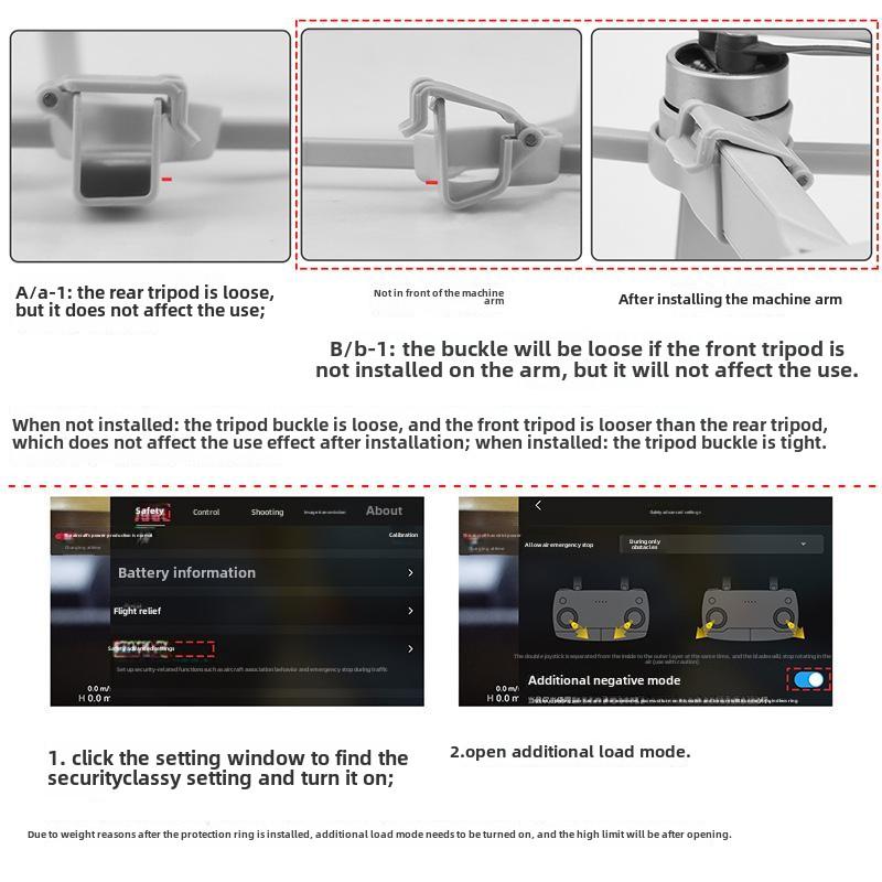 2025 Suitable for DJI MINI2 protective ring, propeller protective cover MINI 4K anti-collision ring drone accessories