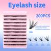 Diy Single Cluster Of Hot Melt False Eyelashes 200 Clusters Of Simulated Natural Thick Self-Married Eyelashes