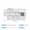 6 Stück 3D Wandfliesenaufkleber Wasserdichte PVC Imitation Fliesenaufkleber Selbstklebende Dekorationsfliesenaufkleber für Küche und Bad