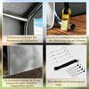 Storage sheds, outdoor bicycle shelter with galvanized steel frame, waterproof and UV-resistant (only with storage sheds)