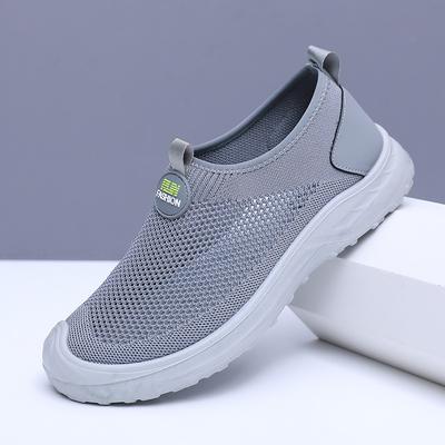 2025 Men's Vulcanized Shoes Comfortable Wear-resistant Slip-on Casual Shoes Summer Mesh Breathable Tennis Shoes Designer Brands