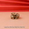 Creative Bronze Animal Model: Rhinoceros and Gorilla Ornament - Home/Office Desktop Tea Pet Decor