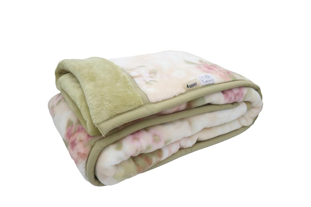 Romance Kosugi Meyer Double Blanket, Single (140 x 200 cm), Anti-Static, High-Loft Polyester, Made in Izumiotsu, Japan, Pink