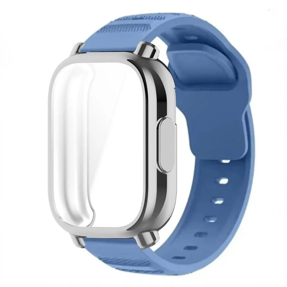 Breathable Silicone Strap+TPU Screen Protector For Redmi Watch 5 Active Band Soft Case For Redmi Watch 5 Lite Sports Band Correa
