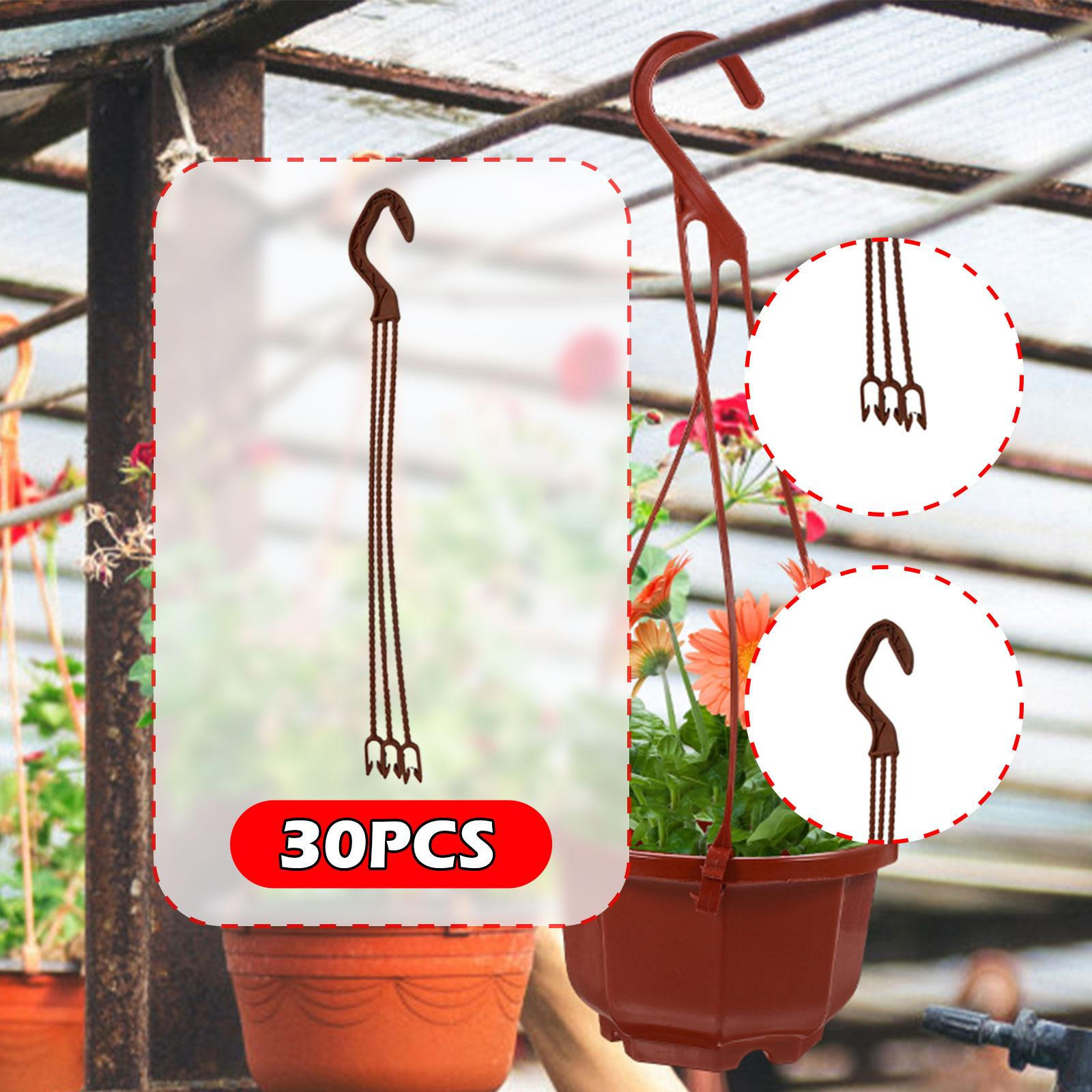 

30 Collection of Hanging Hooks for Flower Pot Support 36cm