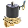 2W‑160‑15 G1 2 in Magnetventil Messing Normalerweise Geschlossen Elektrisches Magnetventil für Wasser Luft GasDC12V
