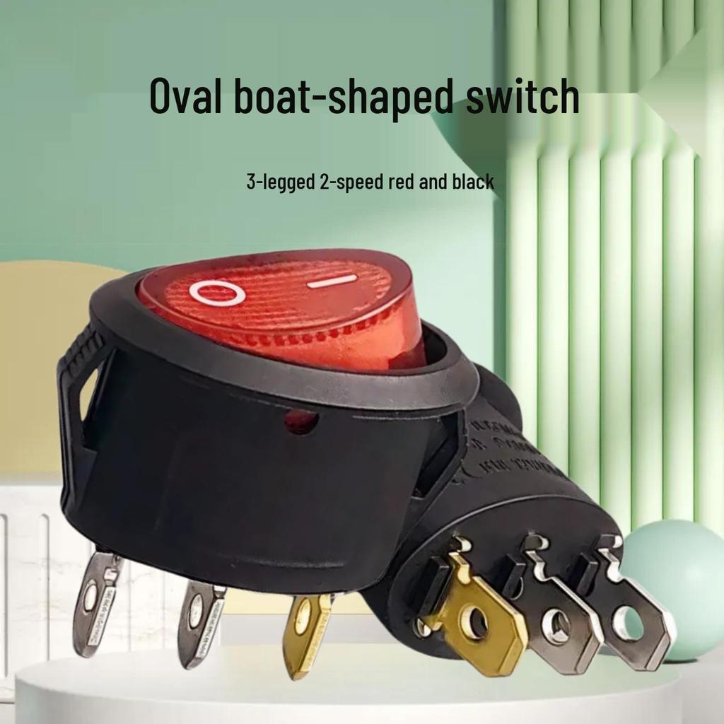 20MM Red Rocker Switch with 2/3 Pins - KCD1-105