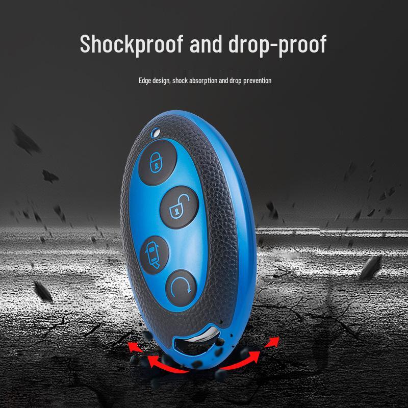 Premiumowe Skórzane Etui na Kluczyk Samochodowy BYD Yuan dla S7, Song Plus DMi, Qin Pro - Unisex