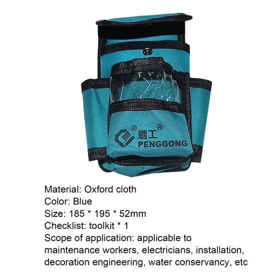 Skladovací taška na vrtačku Přenosná Oxfordská tkanina odolná proti poškrábání, pevná v pase pro údržbáře