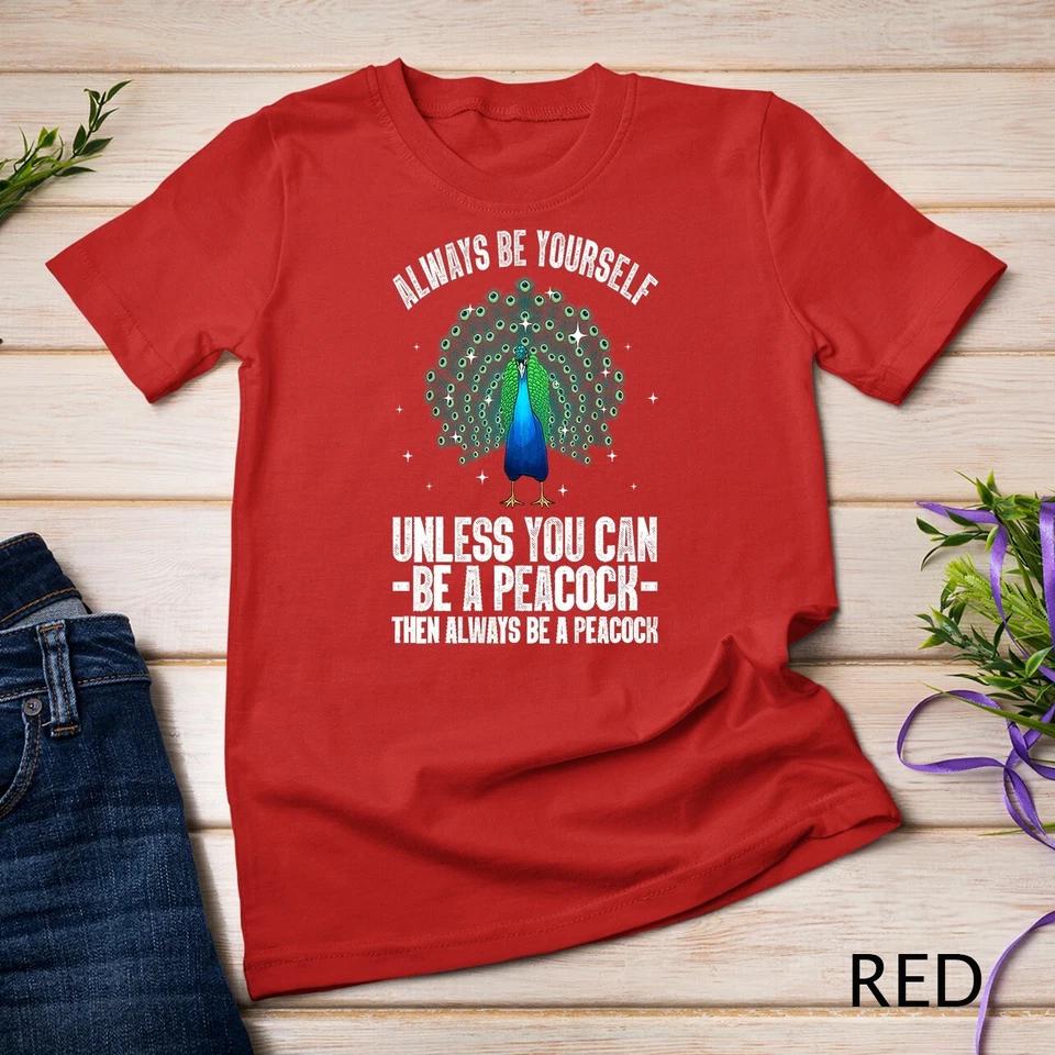 Funny Peacock Art For Men Women Peacock Themed Peacock Lover Unisex T-shirt 7 L