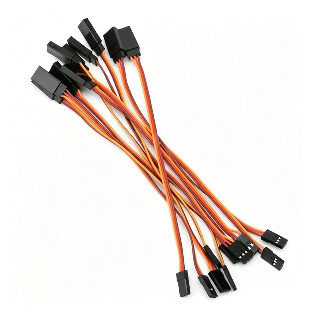 5Pcs Anti-interference Servo Extension Cable Anti-loose Receiver Connection Cable RC Car