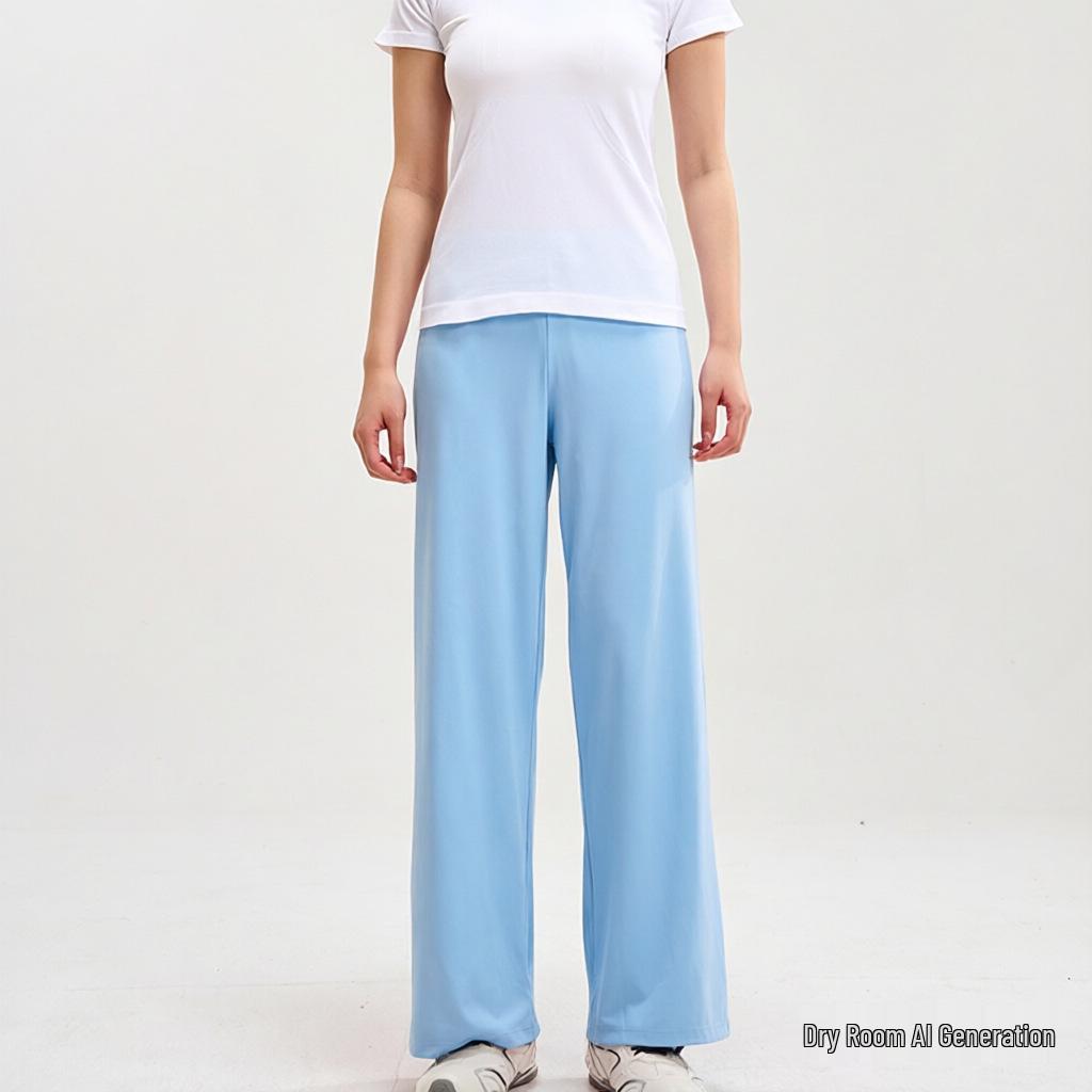 Women's Quick-Dry Loose Fit Yoga Pants - Lazy Style, Slimming, Wide-Leg Pilates Training Trousers