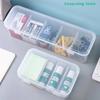 Classification Dustproof Card Organizer With Lid Transparent Data Cable Organizer Case Clutter Collection Box For Office Home