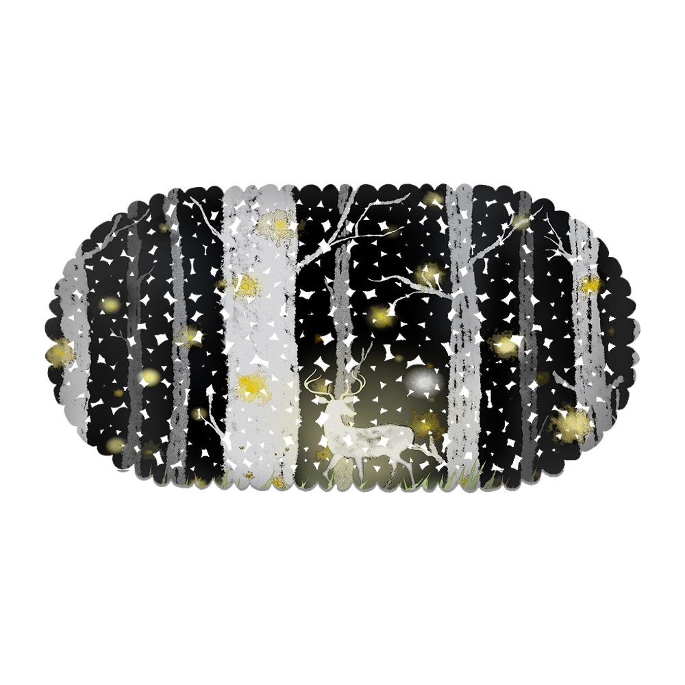 Light And Shadow Elk Picture Balcony Bathroom Mat Hydrophobic Non-Slip Door Mat Swimming Pool Public Places Non-Slip Floor Mat