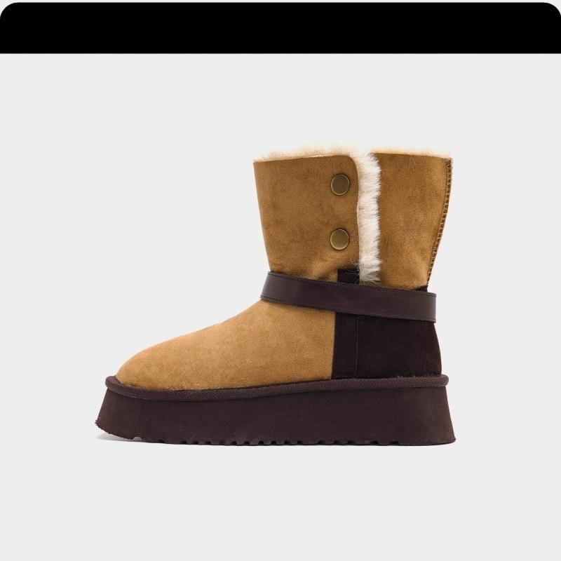 

Женские легкие зимние теплые меховые ботинки на толстой подошве, плюшевая подкладка из овечьей шерсти, нескользящие повседневные спортивные хлопковые ботинки, хлопковая обувь, кроссовки 40 малиновый