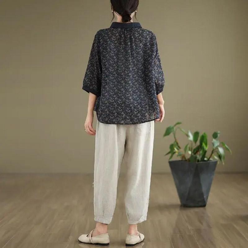 Suit Women 2PC Set Cotton T-shirt and Pants Cotton Oversize Loose Casual Summer Suit Two Pieces Top Pants