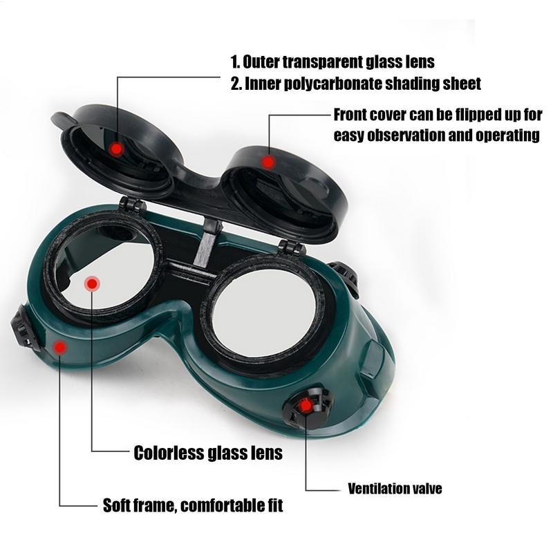 Schweißerbrille Arbeitsschutzbrille Schutzbrille Labor Staub Farbe Industrie Spritzschutz Wind Staubdichte Brille