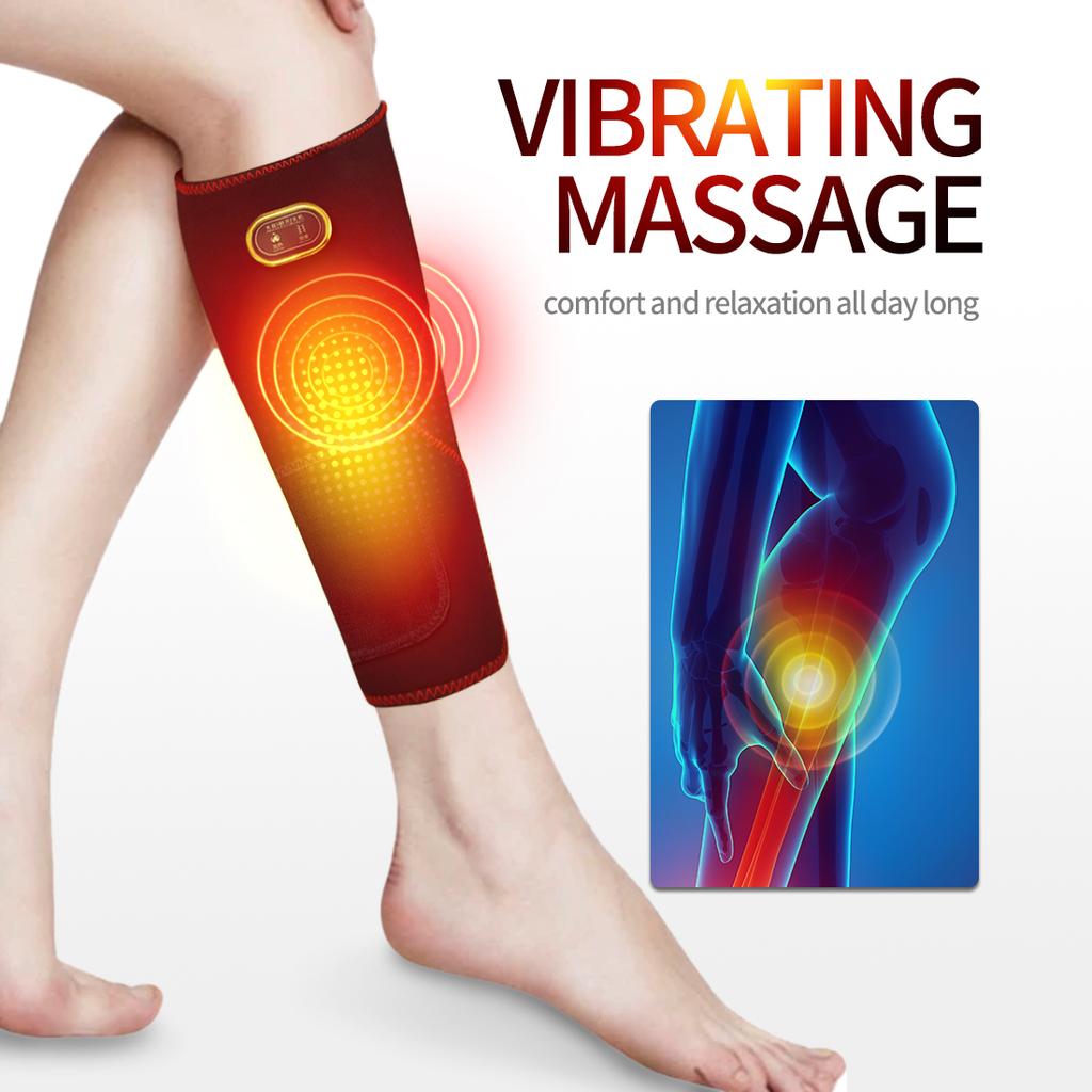 USB Heated Leg Warmer Full Wrap Multi Mode Vibration Kneading for Sports Muscle Strain Relief Unisex Cold Protection