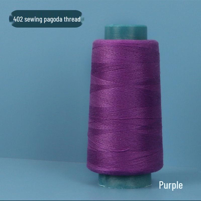 402 Polyester Thread: Black & White Sewing Thread for Hand Needlework and Household Sewing Machines