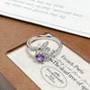 Medieval Court Style Retro Enamel Dripping Oil Ring Female Flower Butterfly Niche Light Luxury High-End Ring