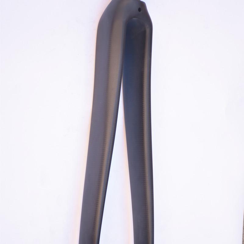 GRAY Carbon Fork 700c Bicycle Fork 28.6mm Racing Matt 3K 100MM Opening V Brake Front Fork for Road Bike,Fixed Gear Bike