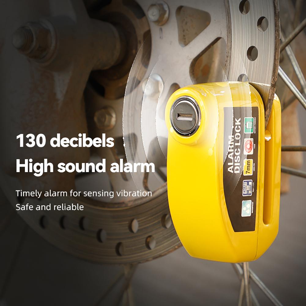 Blocare de frână cu disc pentru roată de motocicletă, antifurt, de securitate, cu alarmă, din aliaj de aluminiu, încuietori de siguranță pentru biciclete pentru bicicletă electrică, scuter