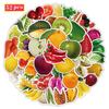 52PCS Cute Cartoon Fruit & Vegetable Reward Stickers for Kids, Decorative Laptop Stickers