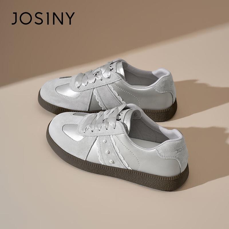 Zhuoshini Women s German Trainer Sneakers 36