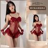 Sexy lingerie sexy bunny hollowed mesh lace perspective free onesie uniform seduction play robe