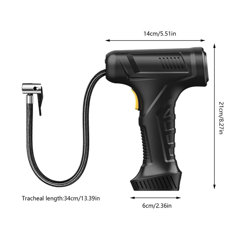 Cordless Tire Inflator 12V Portable Vehicle Tire Inflator Rechargeable Battery Car Tire Pump Auto Shut-Off Car Handheld Air Pump