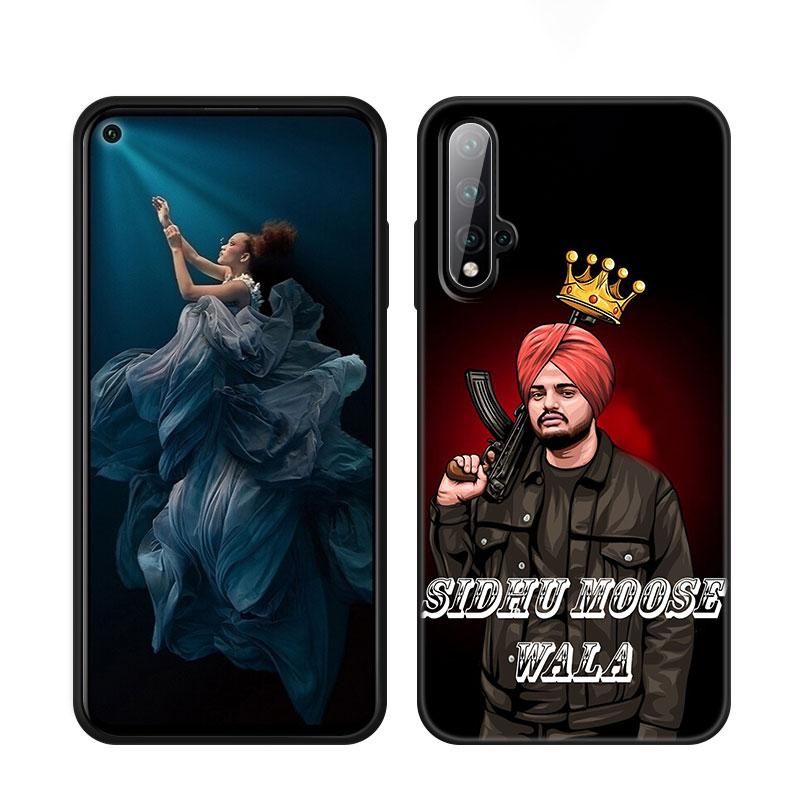 Sidhu Moose Wala Schwarze Handyhülle Für Honor 70 90 Lite X40 GT X50 i X5 Plus X6A X6S X7A X8A X8B X6 X7 X8 X9 4G X9A X9B 5G