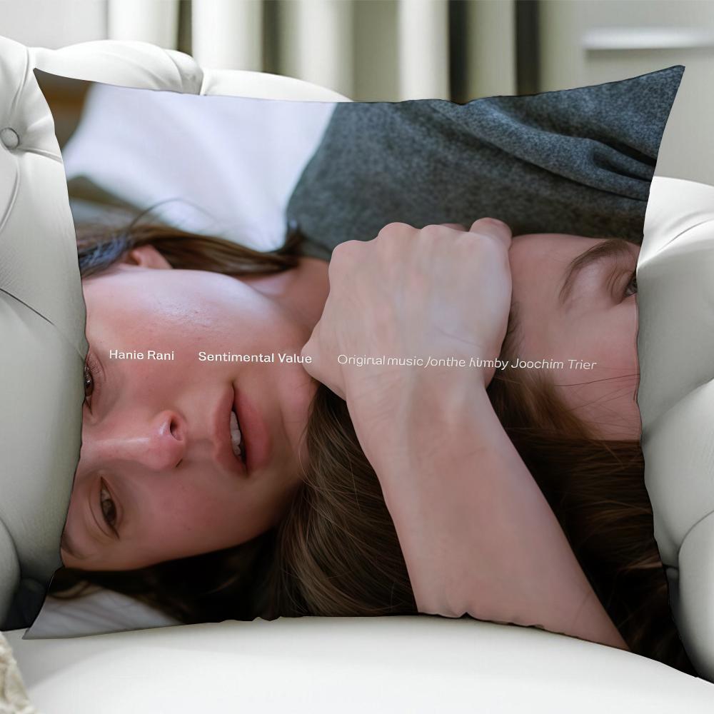 

HHania Rani Sentimental Value Birthday Anniversary Gifts Double Sided Printed Zipper Cushion Cover Soft Skin Bedding 30x30cm