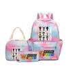 Rhythm box teen schoolbag sprunki cartoon print backpack pencil bag three-piece children's schoolbag 4